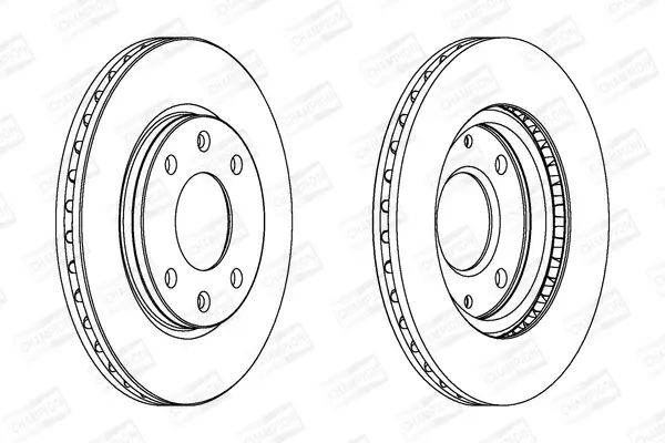 Bremsscheibe Vorderachse CHAMPION 561409CH