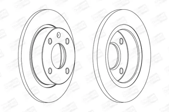 Bremsscheibe Vorderachse CHAMPION 561496CH Bild Bremsscheibe Vorderachse CHAMPION 561496CH