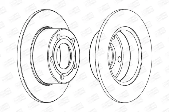 Bremsscheibe Hinterachse CHAMPION 561549CH Bild Bremsscheibe Hinterachse CHAMPION 561549CH