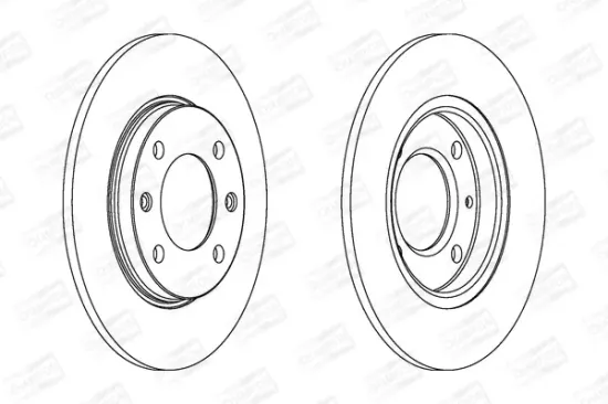 Bremsscheibe Hinterachse CHAMPION 561555CH Bild Bremsscheibe Hinterachse CHAMPION 561555CH