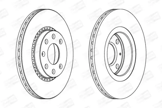 Bremsscheibe Vorderachse CHAMPION 561588CH Bild Bremsscheibe Vorderachse CHAMPION 561588CH