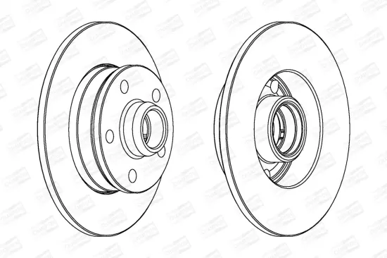 Bremsscheibe Hinterachse CHAMPION 561620CH Bild Bremsscheibe Hinterachse CHAMPION 561620CH