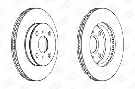 Bremsscheibe Vorderachse CHAMPION 561672CH Bild Bremsscheibe Vorderachse CHAMPION 561672CH