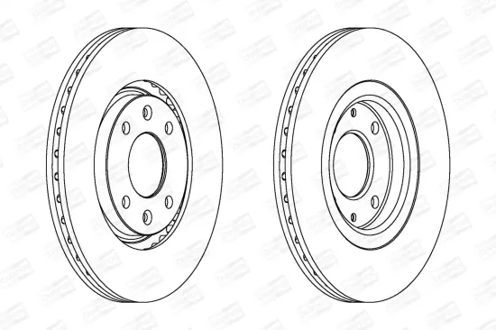 Bremsscheibe Vorderachse CHAMPION 561705CH Bild Bremsscheibe Vorderachse CHAMPION 561705CH