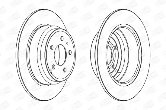 Bremsscheibe Hinterachse CHAMPION 561867CH Bild Bremsscheibe Hinterachse CHAMPION 561867CH