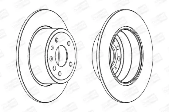 Bremsscheibe Hinterachse CHAMPION 561962CH Bild Bremsscheibe Hinterachse CHAMPION 561962CH