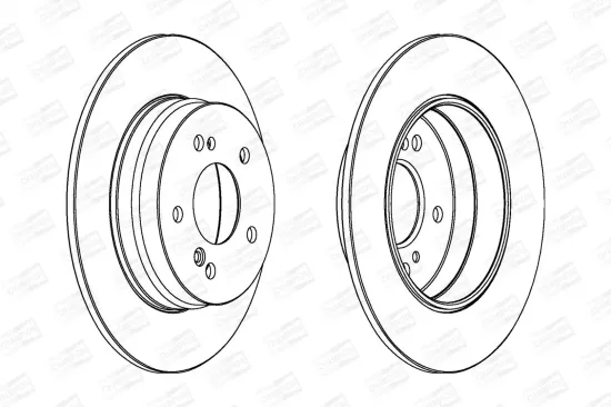 Bremsscheibe Hinterachse CHAMPION 561963CH Bild Bremsscheibe Hinterachse CHAMPION 561963CH