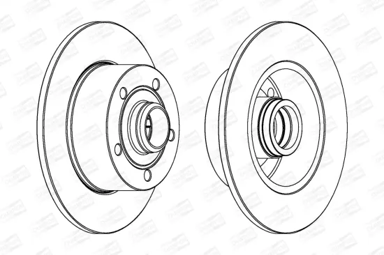 Bremsscheibe Hinterachse CHAMPION 561982CH-1 Bild Bremsscheibe Hinterachse CHAMPION 561982CH-1