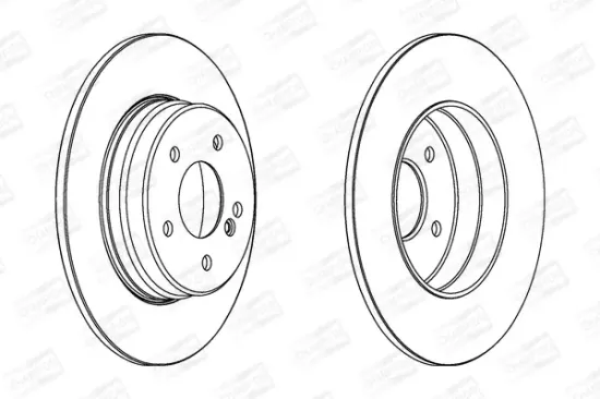 Bremsscheibe Hinterachse CHAMPION 562014CH Bild Bremsscheibe Hinterachse CHAMPION 562014CH