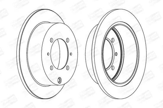 Bremsscheibe Hinterachse CHAMPION 562018CH Bild Bremsscheibe Hinterachse CHAMPION 562018CH