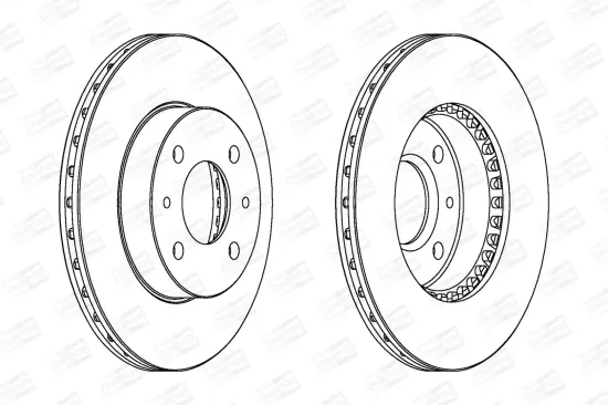 Bremsscheibe Vorderachse CHAMPION 562025CH Bild Bremsscheibe Vorderachse CHAMPION 562025CH