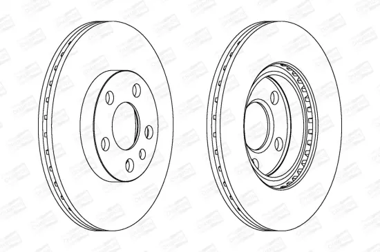 Bremsscheibe Vorderachse CHAMPION 562033CH Bild Bremsscheibe Vorderachse CHAMPION 562033CH