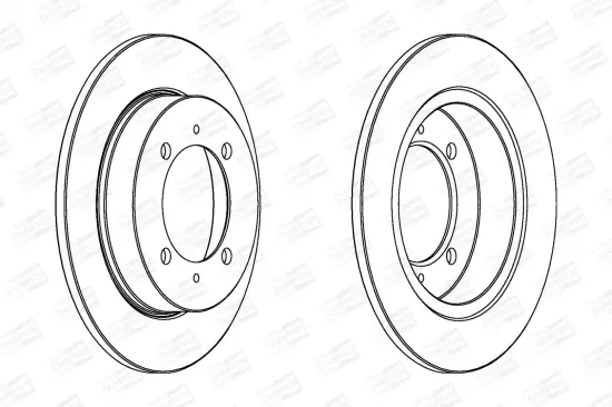 Bremsscheibe Hinterachse CHAMPION 562059CH Bild Bremsscheibe Hinterachse CHAMPION 562059CH
