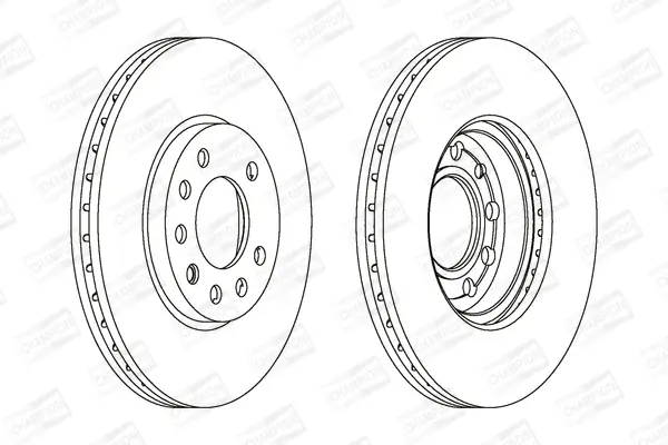 Bremsscheibe Vorderachse CHAMPION 562070CH
