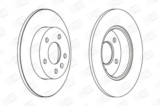 Bremsscheibe Hinterachse CHAMPION 562072CH Bild Bremsscheibe Hinterachse CHAMPION 562072CH