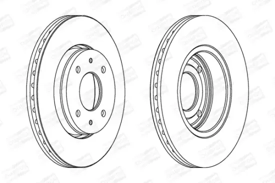 Bremsscheibe Vorderachse CHAMPION 562088CH Bild Bremsscheibe Vorderachse CHAMPION 562088CH