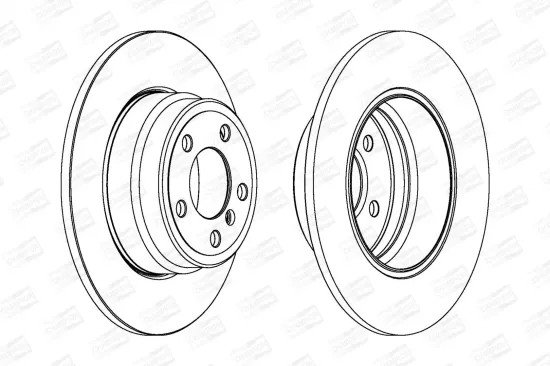 Bremsscheibe Hinterachse CHAMPION 562135CH-1 Bild Bremsscheibe Hinterachse CHAMPION 562135CH-1