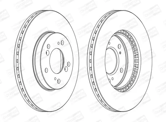 Bremsscheibe Vorderachse CHAMPION 562143CH Bild Bremsscheibe Vorderachse CHAMPION 562143CH