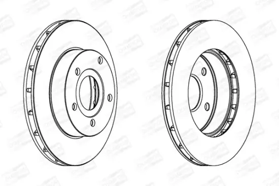 Bremsscheibe Vorderachse CHAMPION 562147CH Bild Bremsscheibe Vorderachse CHAMPION 562147CH