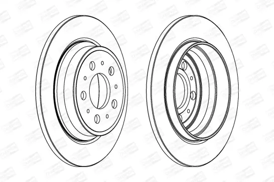 Bremsscheibe Hinterachse CHAMPION 562174CH Bild Bremsscheibe Hinterachse CHAMPION 562174CH