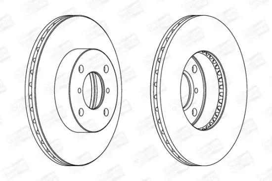 Bremsscheibe Vorderachse CHAMPION 562179CH Bild Bremsscheibe Vorderachse CHAMPION 562179CH