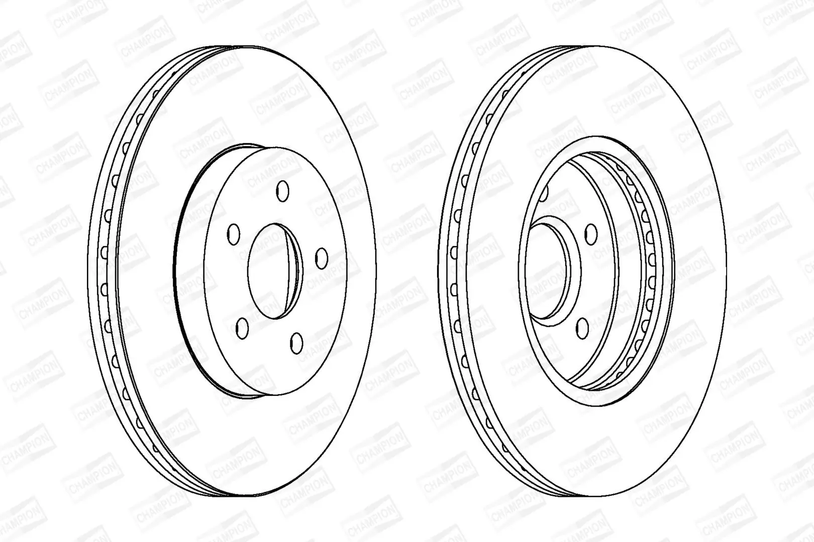 Bremsscheibe Vorderachse CHAMPION 562180CH
