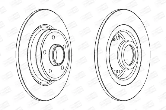 Bremsscheibe Hinterachse CHAMPION 562184CH-1 Bild Bremsscheibe Hinterachse CHAMPION 562184CH-1
