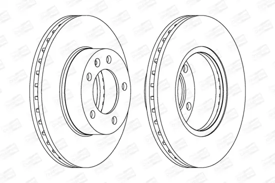Bremsscheibe Vorderachse CHAMPION 562190CH-1 Bild Bremsscheibe Vorderachse CHAMPION 562190CH-1