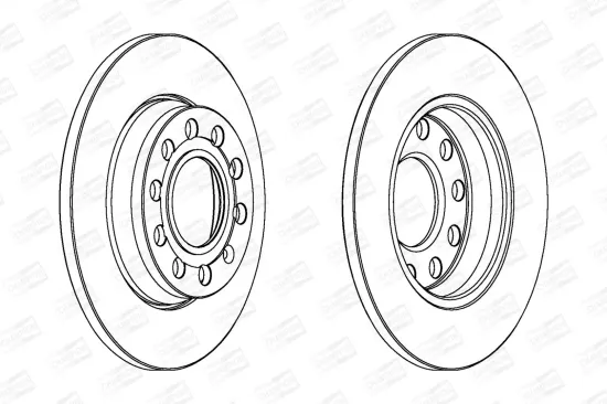 Bremsscheibe Hinterachse CHAMPION 562191CH Bild Bremsscheibe Hinterachse CHAMPION 562191CH