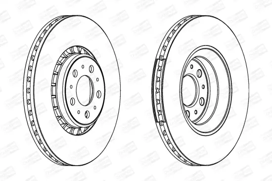 Bremsscheibe Vorderachse CHAMPION 562217CH-1 Bild Bremsscheibe Vorderachse CHAMPION 562217CH-1