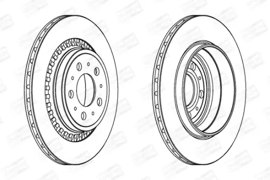 Bremsscheibe Hinterachse CHAMPION 562218CH Bild Bremsscheibe Hinterachse CHAMPION 562218CH