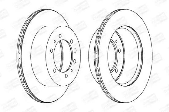 Bremsscheibe Hinterachse CHAMPION 562223CH-1 Bild Bremsscheibe Hinterachse CHAMPION 562223CH-1