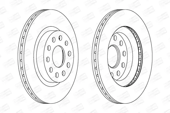 Bremsscheibe Vorderachse CHAMPION 562237CH Bild Bremsscheibe Vorderachse CHAMPION 562237CH