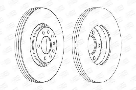 Bremsscheibe Vorderachse CHAMPION 562240CH Bild Bremsscheibe Vorderachse CHAMPION 562240CH