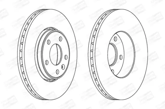 Bremsscheibe Vorderachse CHAMPION 562241CH-1 Bild Bremsscheibe Vorderachse CHAMPION 562241CH-1