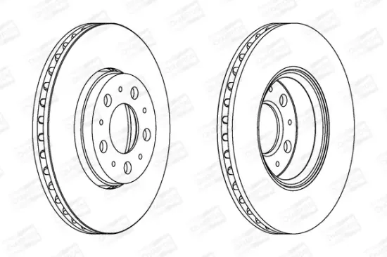 Bremsscheibe Vorderachse CHAMPION 562244CH Bild Bremsscheibe Vorderachse CHAMPION 562244CH