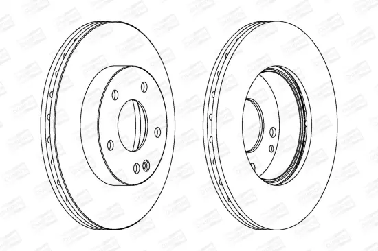 Bremsscheibe Vorderachse CHAMPION 562249CH Bild Bremsscheibe Vorderachse CHAMPION 562249CH