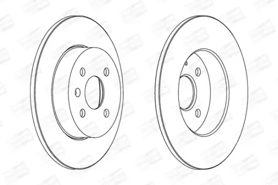 Bremsscheibe Hinterachse CHAMPION 562254CH Bild Bremsscheibe Hinterachse CHAMPION 562254CH