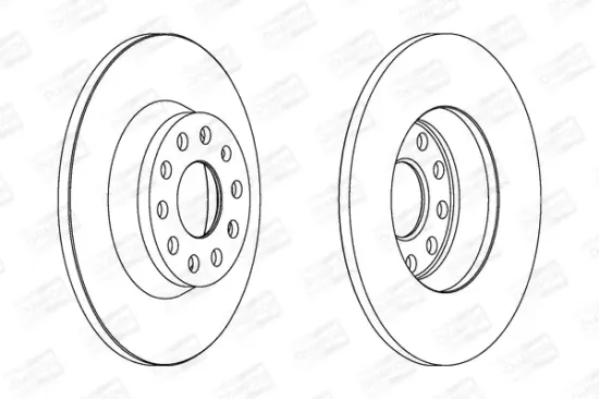 Bremsscheibe Hinterachse CHAMPION 562258CH Bild Bremsscheibe Hinterachse CHAMPION 562258CH
