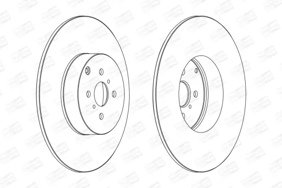 Bremsscheibe Hinterachse CHAMPION 562261CH Bild Bremsscheibe Hinterachse CHAMPION 562261CH
