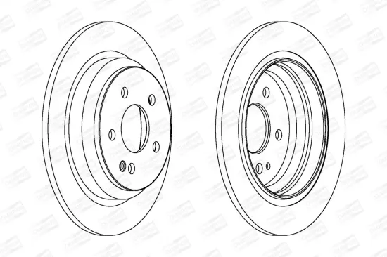 Bremsscheibe Hinterachse CHAMPION 562263CH Bild Bremsscheibe Hinterachse CHAMPION 562263CH