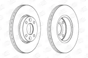 Bremsscheibe Vorderachse CHAMPION 562268CH