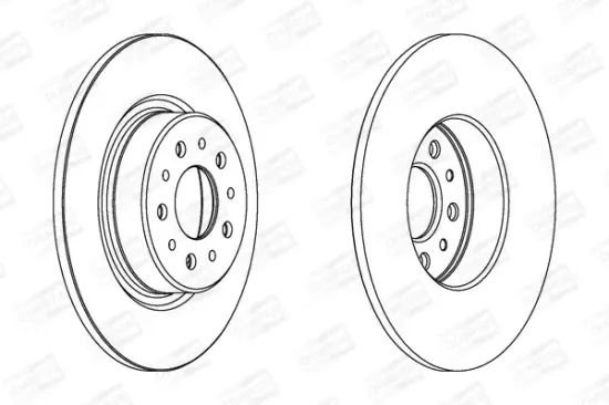 Bremsscheibe Hinterachse CHAMPION 562275CH Bild Bremsscheibe Hinterachse CHAMPION 562275CH