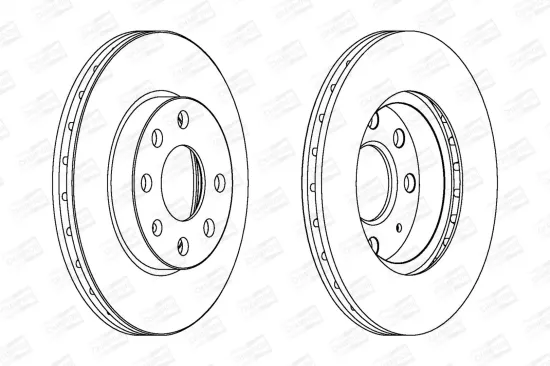 Bremsscheibe Vorderachse CHAMPION 562290CH Bild Bremsscheibe Vorderachse CHAMPION 562290CH