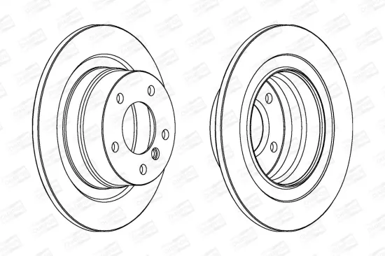 Bremsscheibe Hinterachse CHAMPION 562310CH Bild Bremsscheibe Hinterachse CHAMPION 562310CH