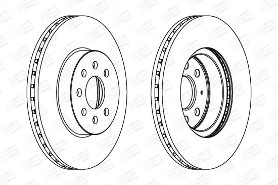 Bremsscheibe Vorderachse CHAMPION 562315CH Bild Bremsscheibe Vorderachse CHAMPION 562315CH