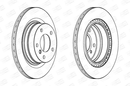 Bremsscheibe Hinterachse CHAMPION 562316CH Bild Bremsscheibe Hinterachse CHAMPION 562316CH