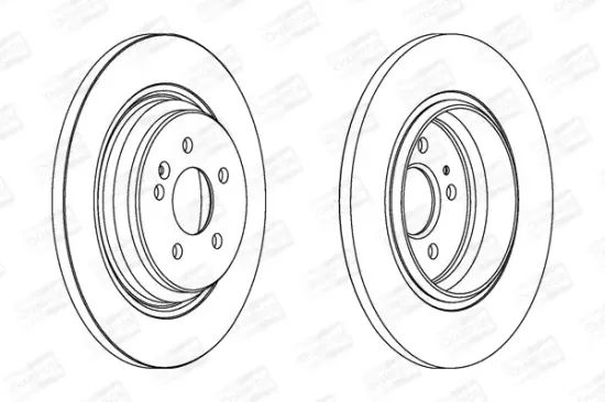 Bremsscheibe Hinterachse CHAMPION 562323CH Bild Bremsscheibe Hinterachse CHAMPION 562323CH