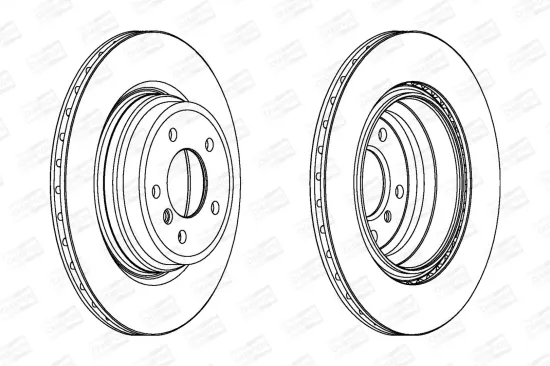Bremsscheibe Hinterachse CHAMPION 562334CH-1 Bild Bremsscheibe Hinterachse CHAMPION 562334CH-1