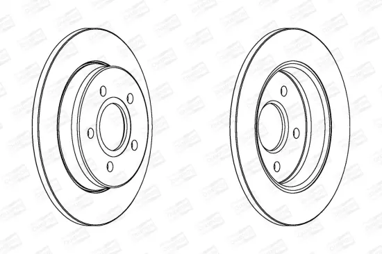Bremsscheibe Hinterachse CHAMPION 562361CH Bild Bremsscheibe Hinterachse CHAMPION 562361CH